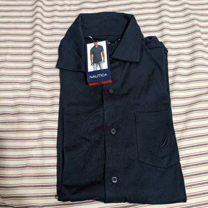 Nautica men's short sleeve shirt - Blue, Size M